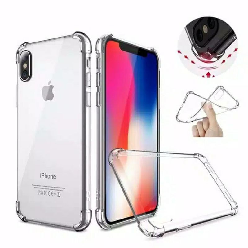 Softcase Anticrack Case iPhone 6 6s 6 plus 6s plus 7 8 7 plus 8 plus X XS XR 11 Pro Max 12 Mini Pro Max 13 Pro Max Casing Case Silikon Polos Bening