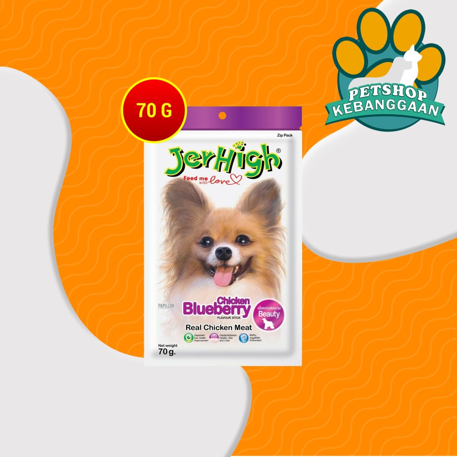 JERHIGH Snack dog Dental Anjing DEN-T Stick MILK 70gr makanan cemilan