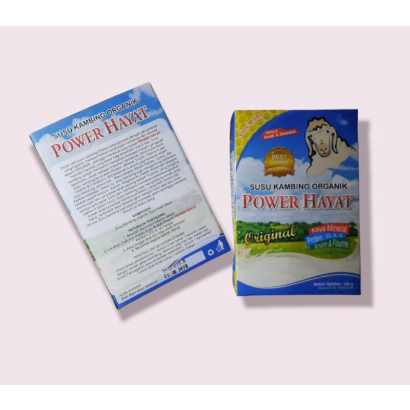 

Susu Kambing Murni Power Hayat