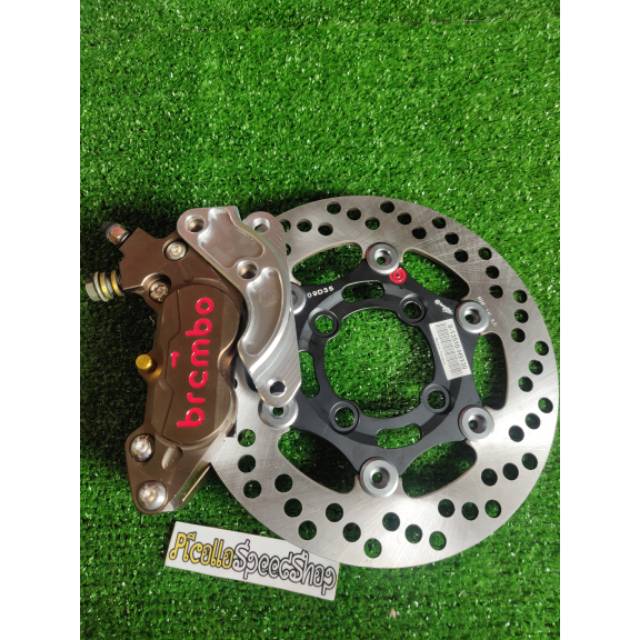 Paketan Kaliper brembo 4p big + breket mio + disk brembo Thailand a10
