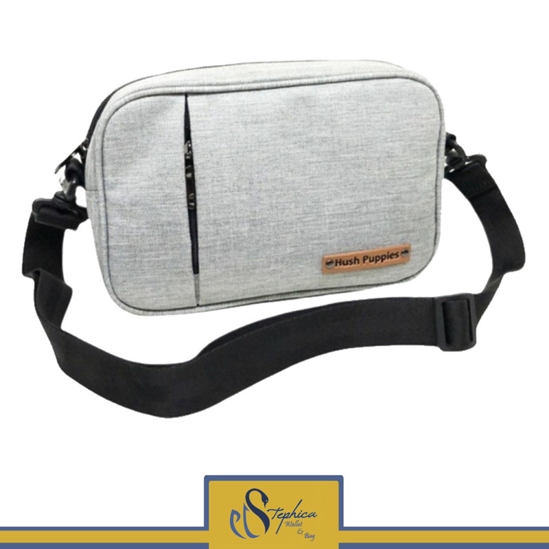 Handbag Hush Puppies Pria Tas Kecil Murah Keren Kece abu navy