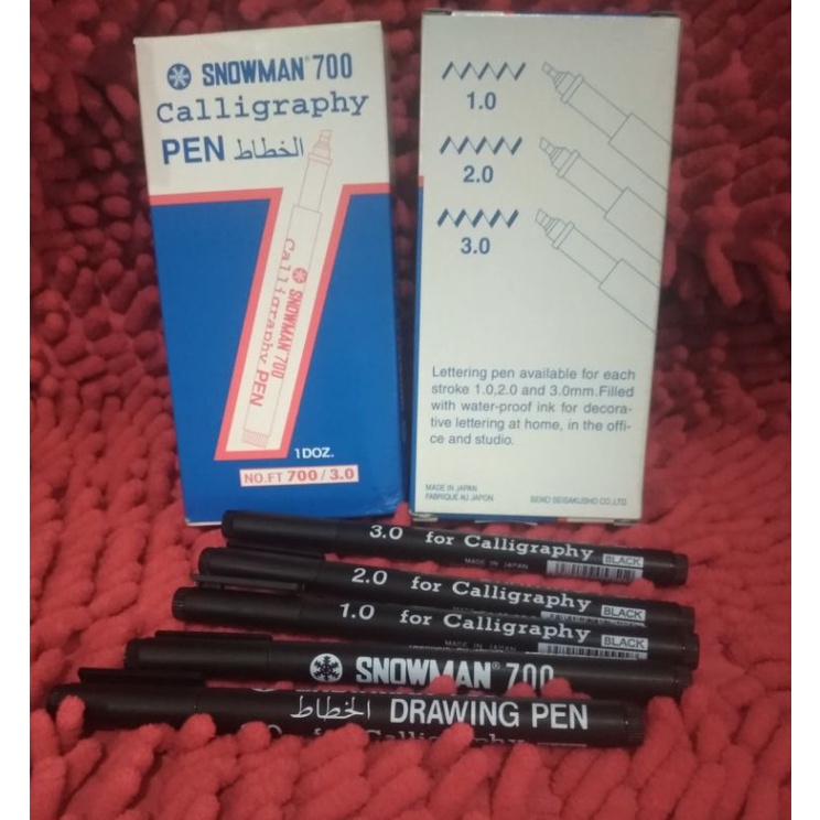 

Bolpen Snowman 700 Caligrafi 1.0 2.0 3.0 Calligraphy Pen