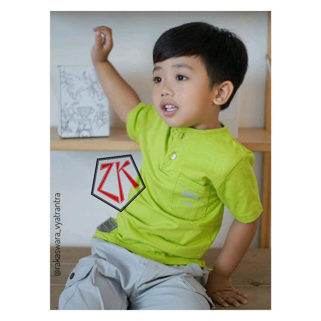 LUSIN KAOS  ANAK  POLOS  POCKET KATUN  TERMURAH Shopee Indonesia