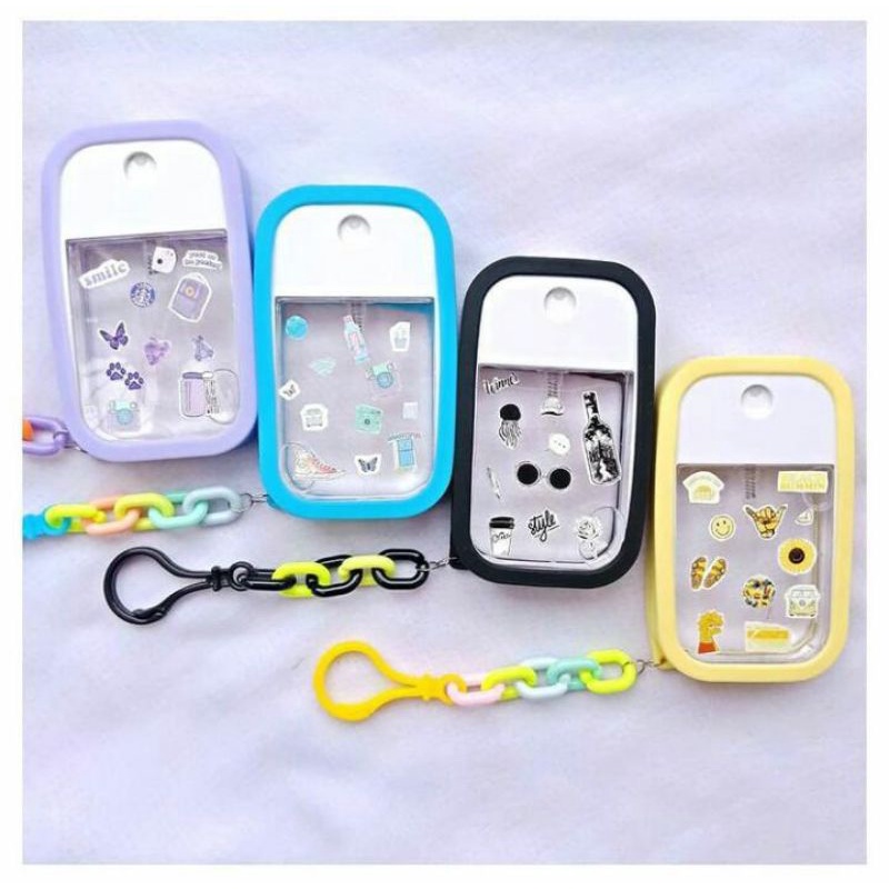 ✨HandSanitizer spray dupe touchland gantung/pocket aesthetic + silicone case✨
