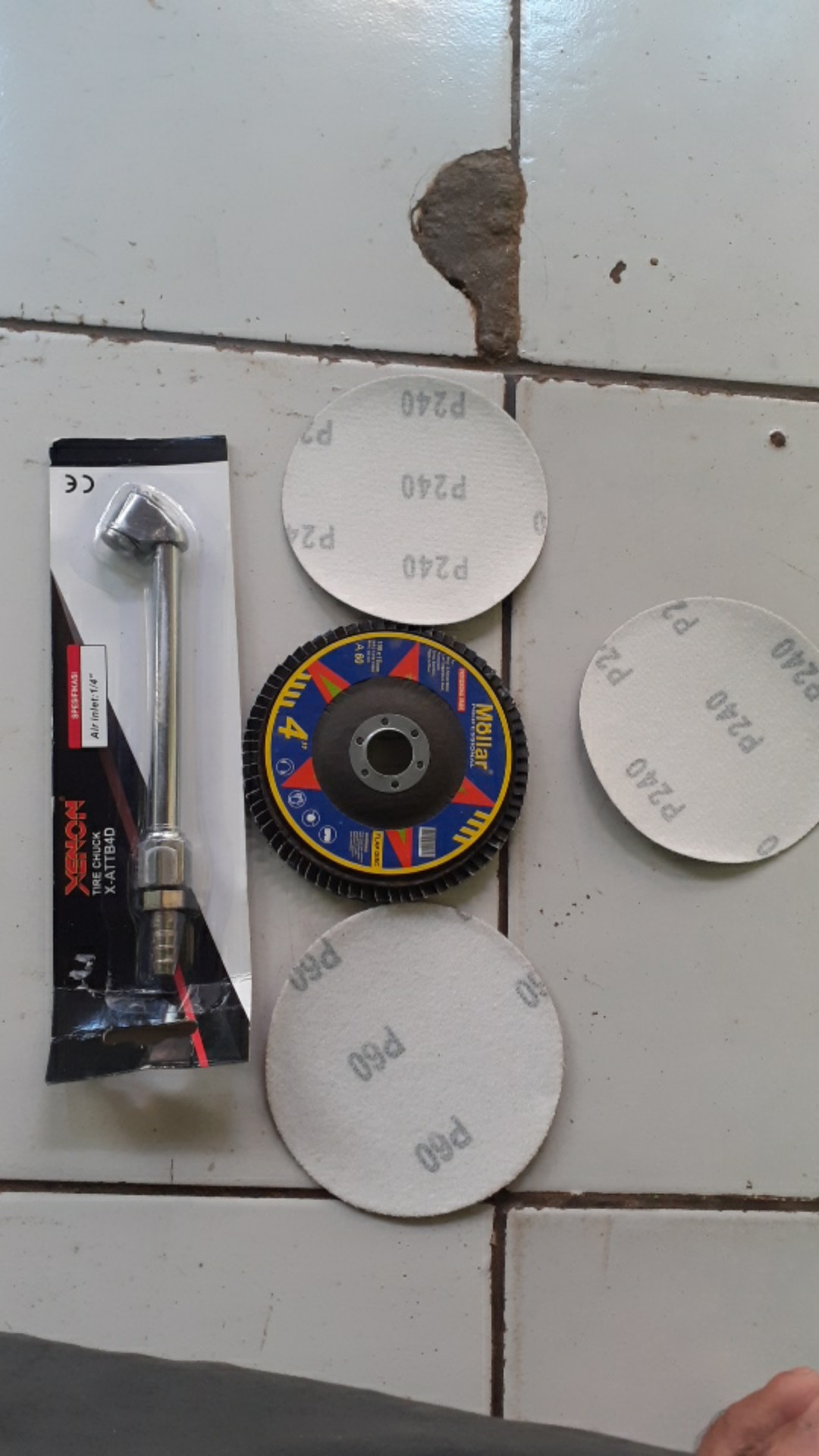 Hss Amplas Velcro Grit 60 Amplas Bulat Tempel Mesin Gerinda - Satuan