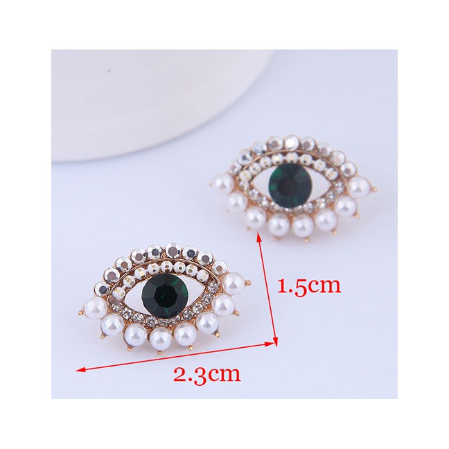 LRC Anting Tusuk Fashion Gold Eyebrow Stud Earring A59224