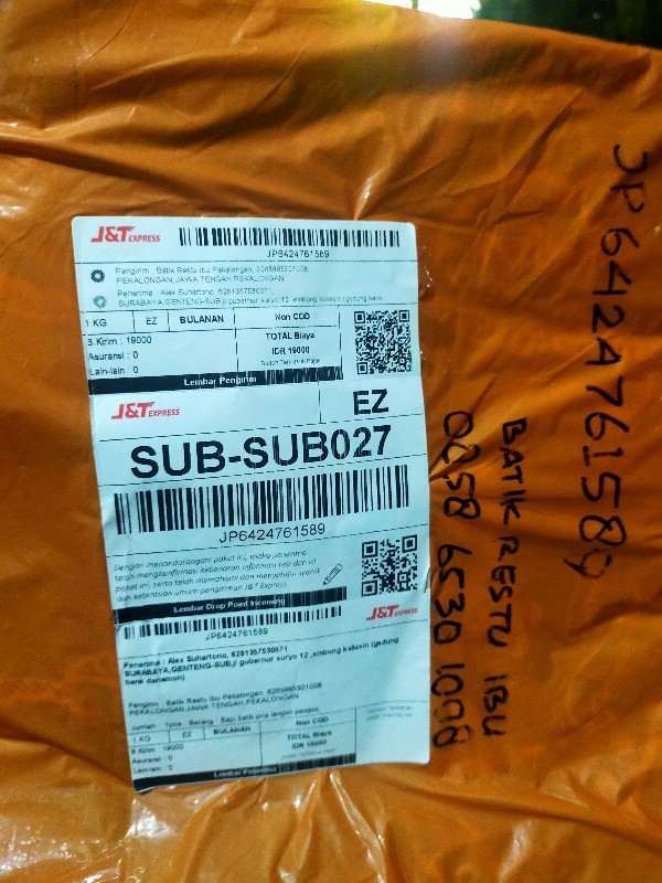 Kemeja Batik New Arrival Size M L Xl