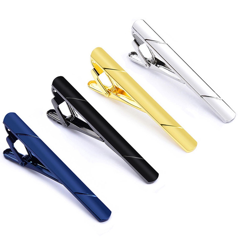 MXBEAUTY Fashion Necktie Classical Shirt Clip Tie Clips Accessories Bar Pin Charm Mens Simple Clasp/Multicolor