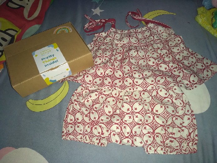 Poppin Babies - Emma Set Dress + Bloomer Bayi Batik