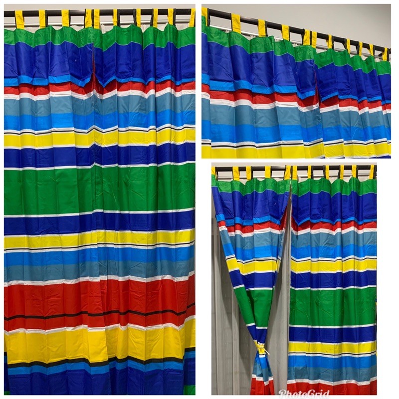 [ PINTU DAN JENDELA ] GORDEN TALI + PONI MOTIF RAINBOW NEW