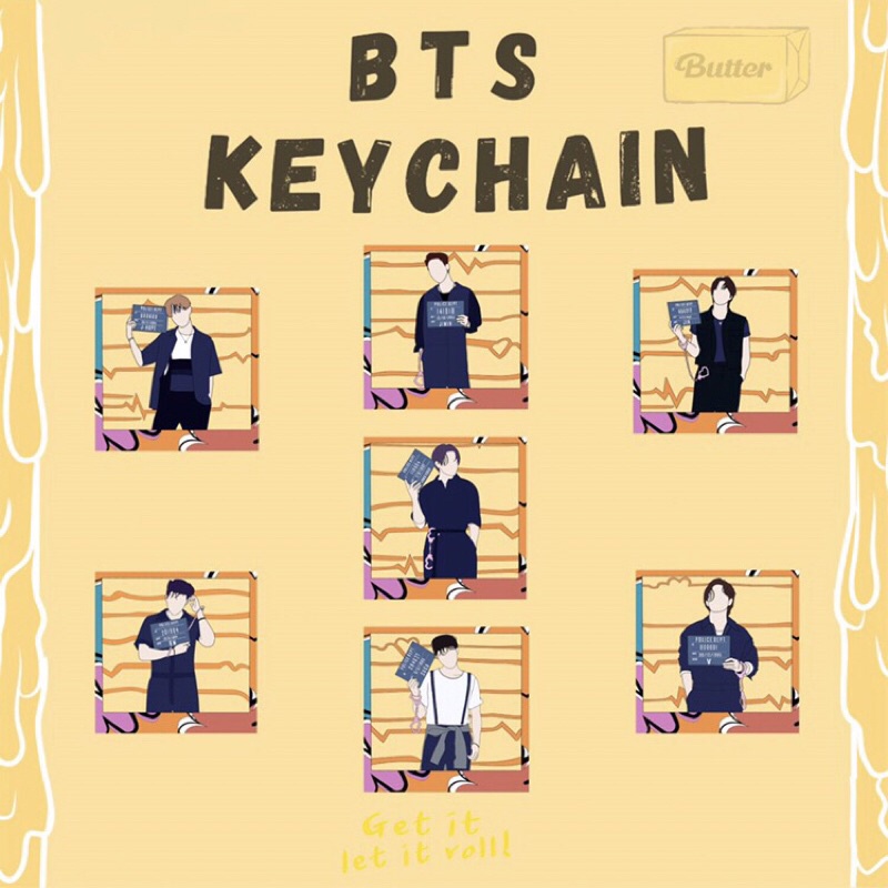 BTS BUTTER ERA ACRYLIC KEYCHAIN
