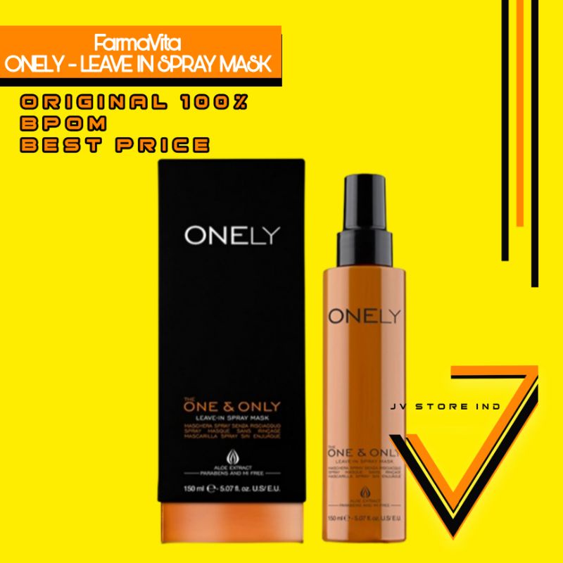 ONELY BY FARMAVITA THE ONE &amp; ONLY ANRI FRIZZ ITALIAN PRODUCT BPOM