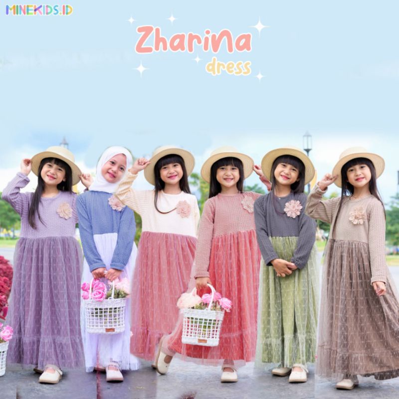 ZHARINA LONG DRESS by Minekids.id
