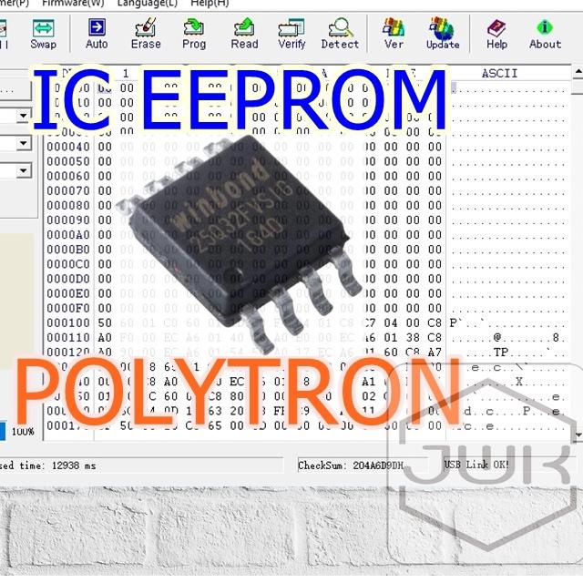 IC Eeprom Include Firmware TV LED Polytron Siap Pakai