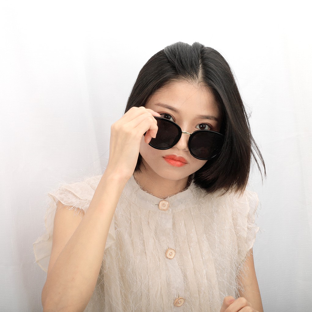 Inone Fashion  Sunglasses for Women Kacamata Hitam Fashion Wanita Frame Model Tren Simple-4