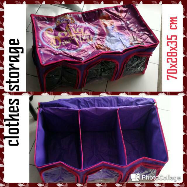 Tempat baju 3 sekat
