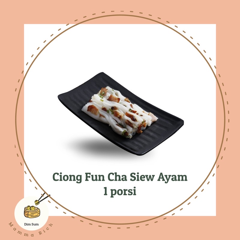 

Frozen dim sum chiong fun udang atau cha siew ayam. Frozen dimsum