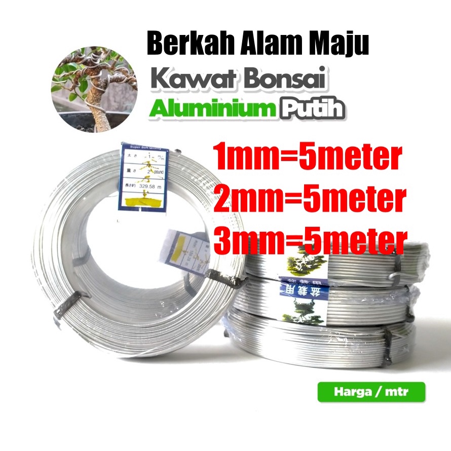 Paket hemat kawat bonsai 5meteran