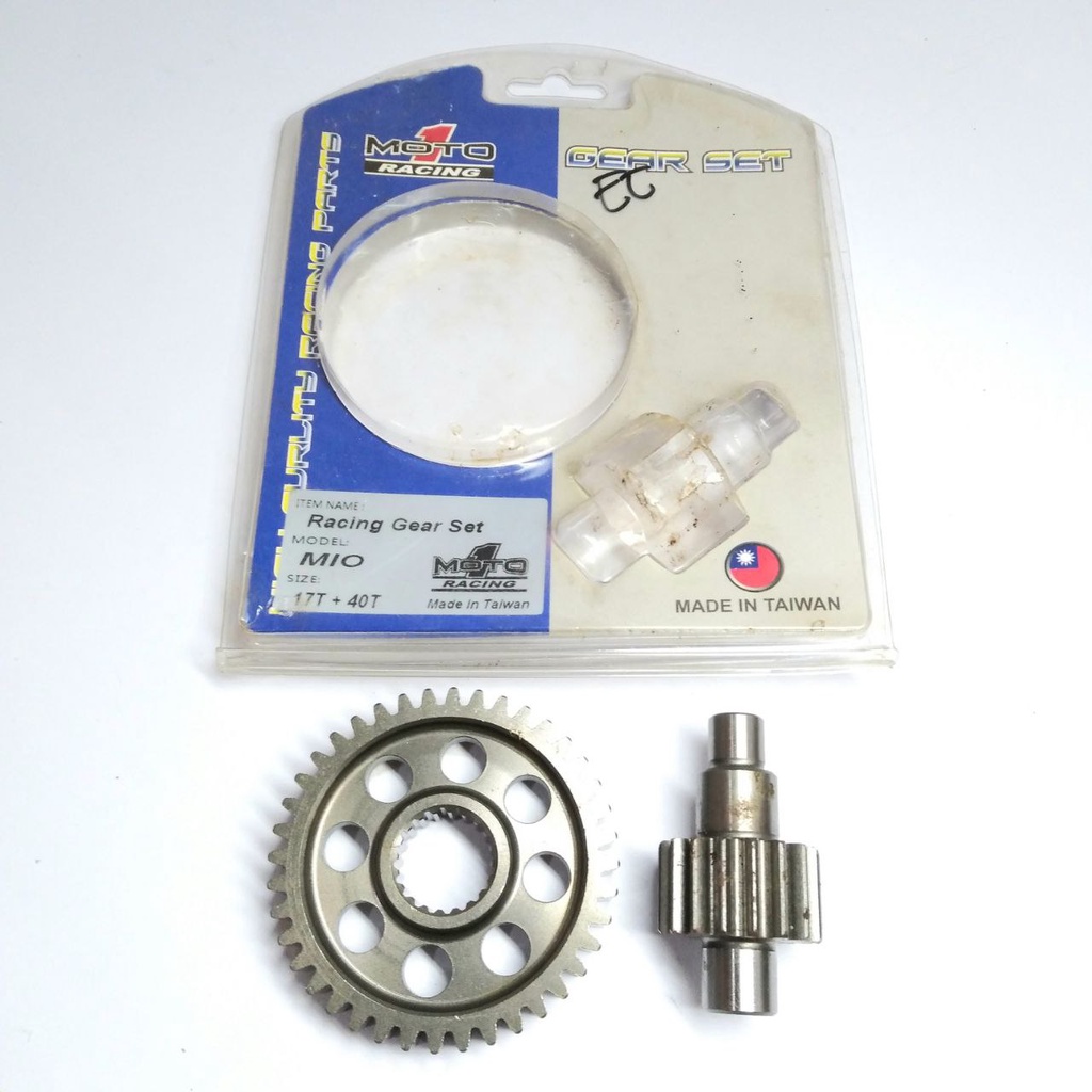 GIR GEAR RATIO RASIO MOTO1 MOTO 1 MIO SOUL NOUVO 17T 40T DRAG BIKE ROAD RACE HARIAN ORIGINAL