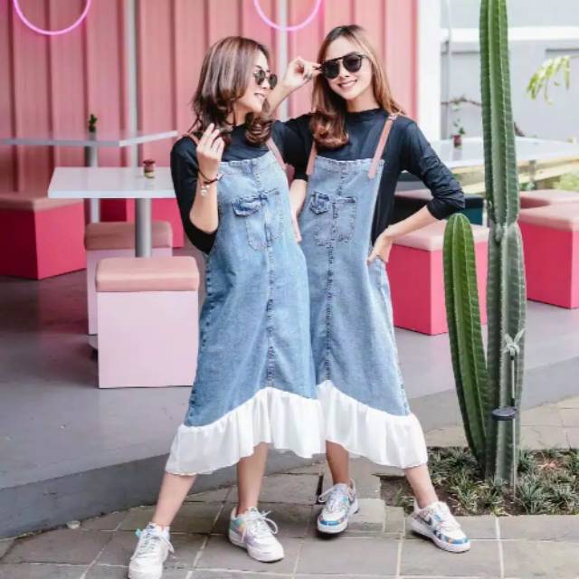 OVERALL JEANS WANITA ZENY CHATY SABRINA LALA  BIANKA ZIMY DORIS RAWIS TUTU RIPPED