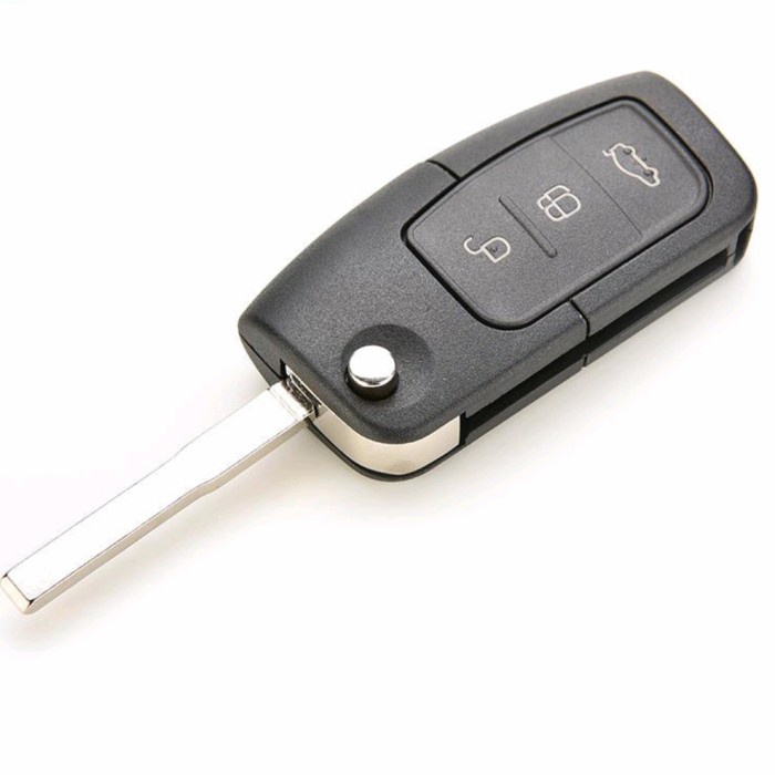 Rumah Casing Kunci Remote Lipat 3 Tombol Ford Fiesta Ford Focus