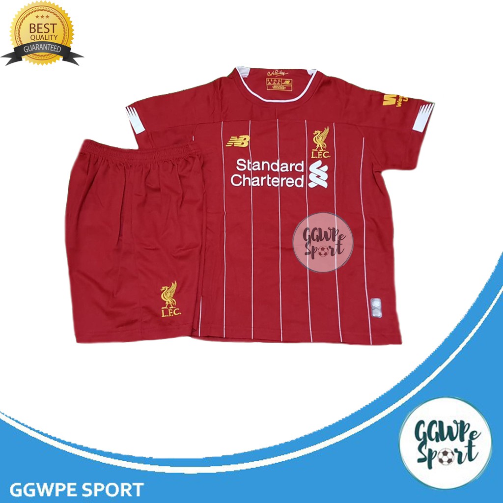  BAJU BOLA ANAK LIVERPOOL MERAH HOME 2019 2020 SETELAN 