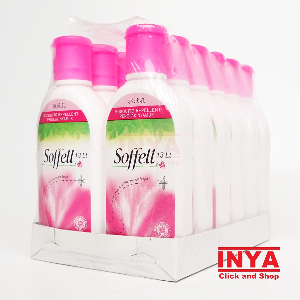 SOFFELL 13 LT WANGI BUNGA GERANIUM 80gr - Obat Nyamuk Lotion