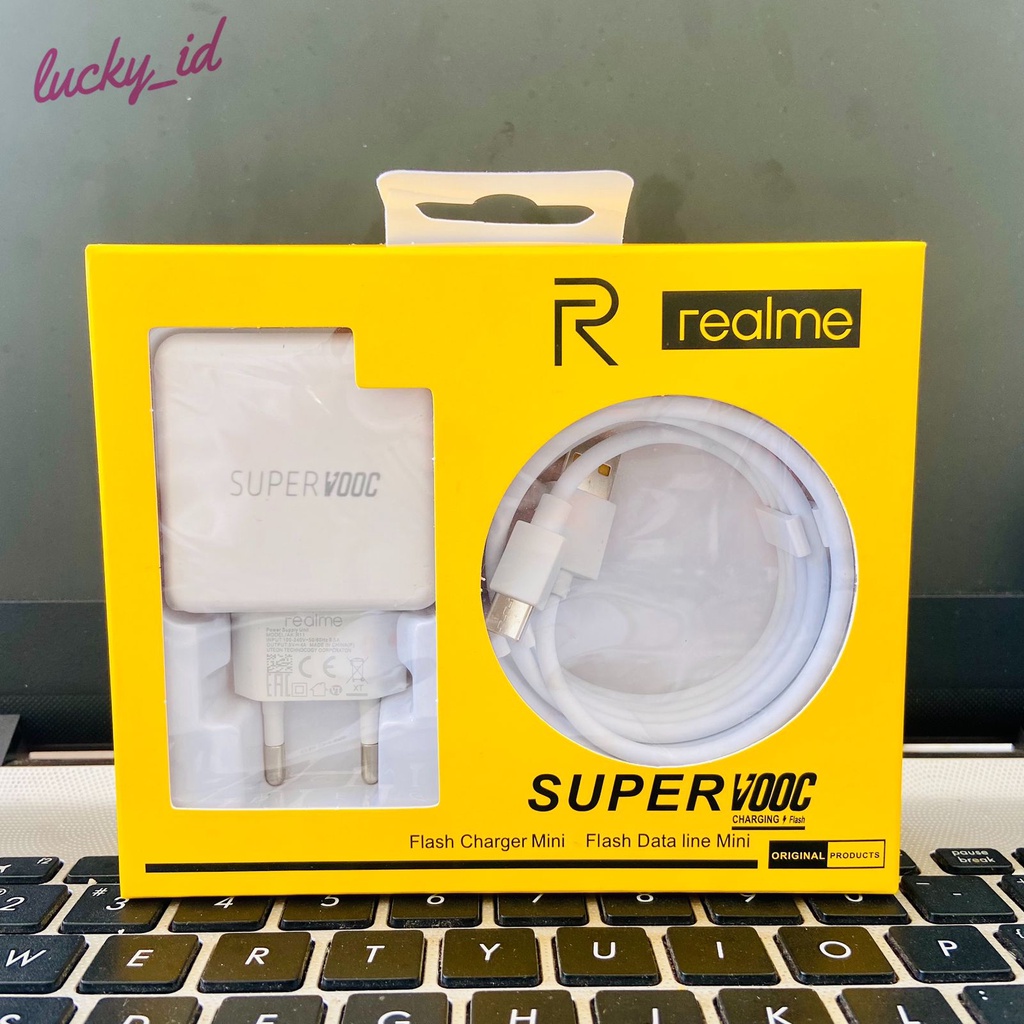 Charger Realme R17 Super Vooc 20W MICRO &amp; TYPE C Original