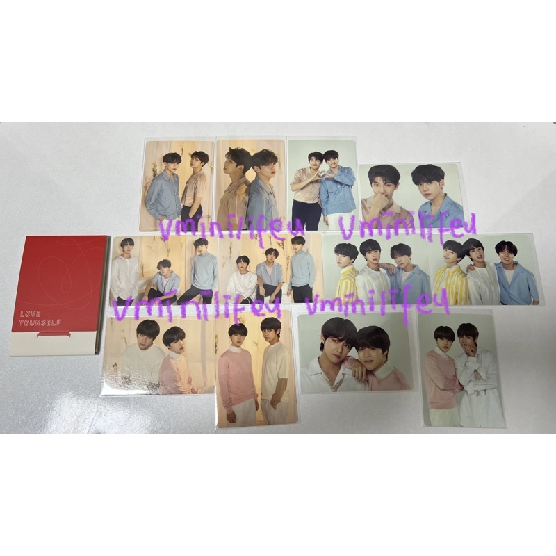 (baca desk) MPC MINI PHOTOCARD NAMKOOK YOONJINHOPE VMIN UNIT LOVE YOURSELF LYS TOUR KR
