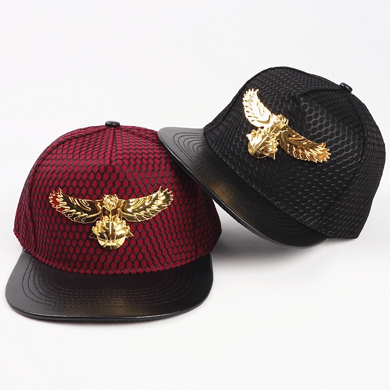 TOPI SNAPBACK IMPORT ASIA EROPA AMERIKA KOREA BURUNG EMAS MEWAH HIP HOP JY5