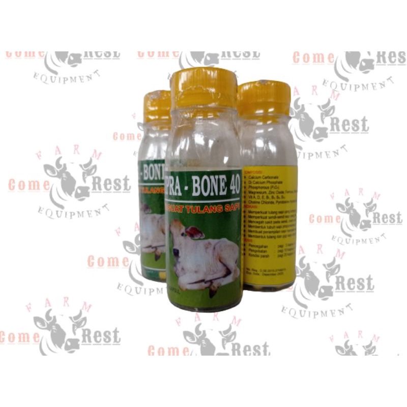 SUPRA-BONE Obat lumpuh penguat tulang sapi, kambing ternak