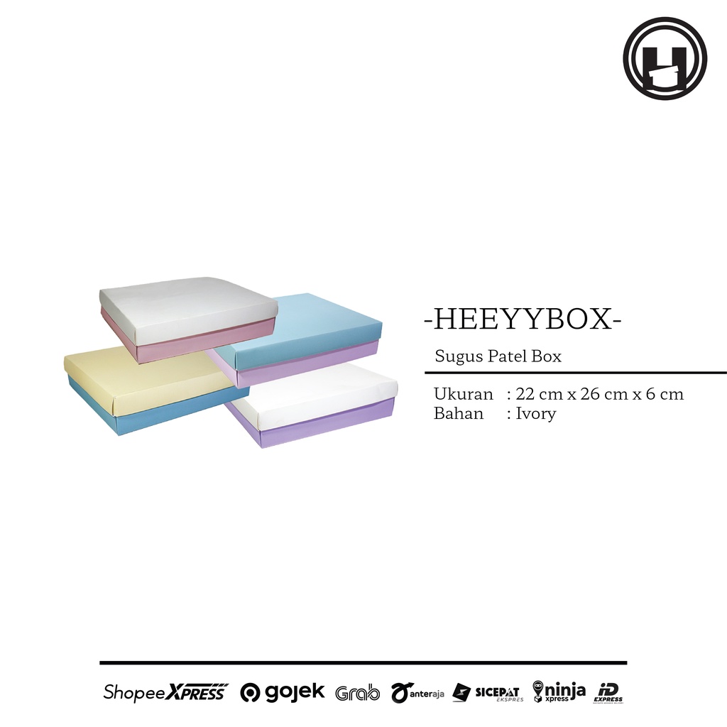 

HEEYYBOX | Pastel Box Model Tutup Pisah / Kotak Kado Warna Pastel Model Tutup Pisah.