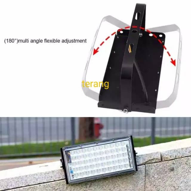 LAMPU SOROT LED 50W 50WATT 50 W 50 WATT / SLIM LED FLOODLIGHT TIPIS AC 220V / TEMBAK LED SLIM