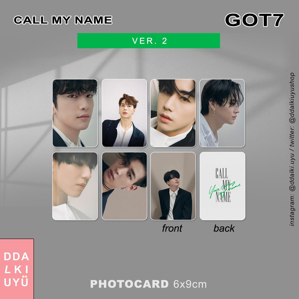 GOT7 - photocard [CALL MY NAME] Ver. 2
