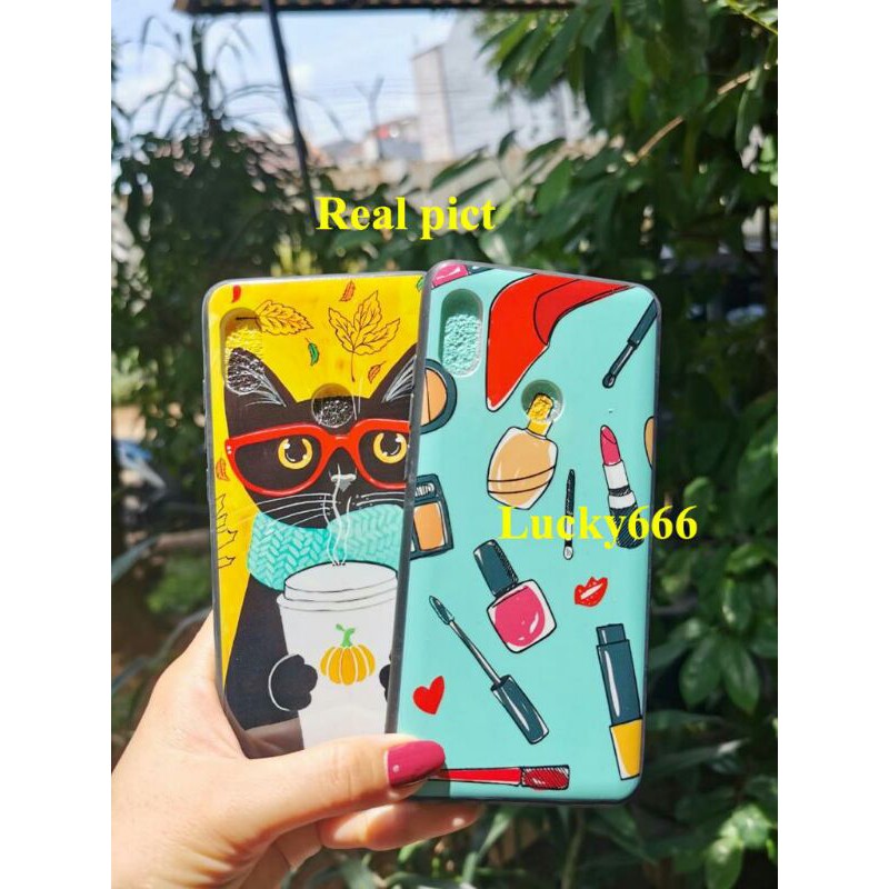 Soft case branded bunga redmi note 5 pro silikon kucing cat flower xiaomi redmi note 5 pro note5 pro