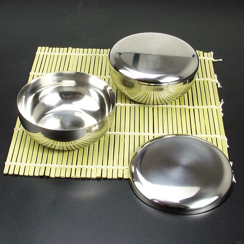 Mangkok Stainless Tutup Nasi Korea