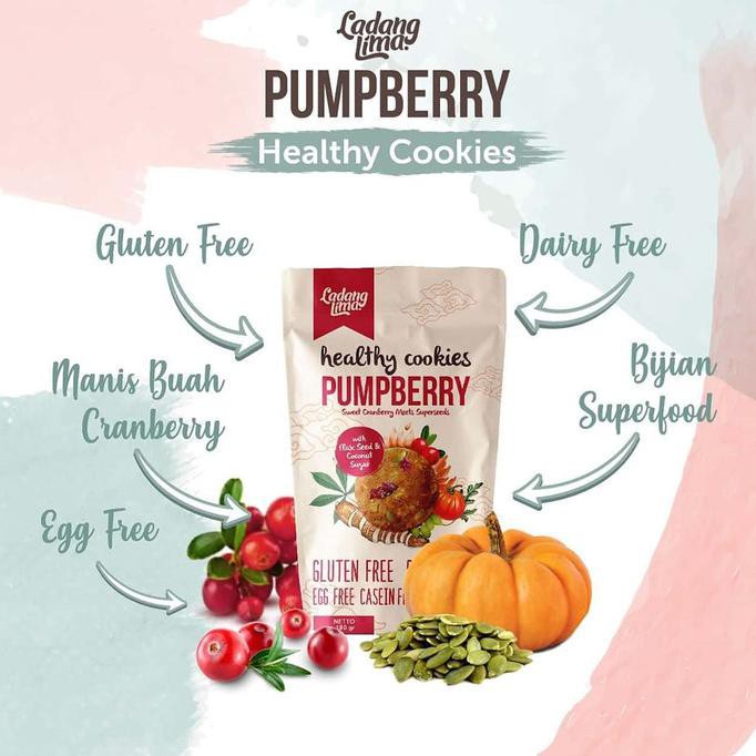 

Ladang Lima - Gluten Free Pumpberry Cookies (180 gr) TERBAIK