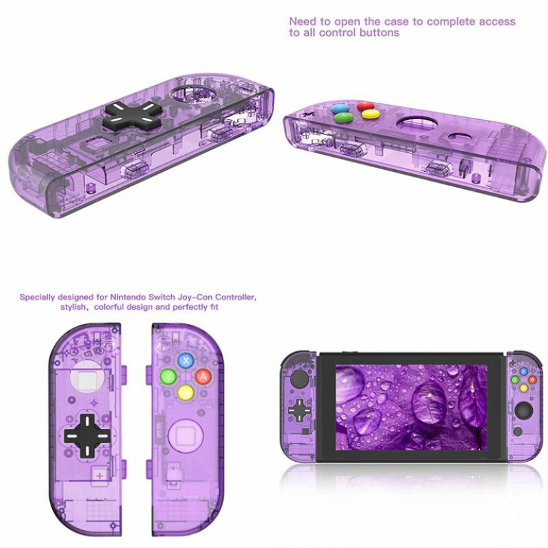 Replacement case for Nintendo switch Housing Case,for Nintendo switch (Purple)