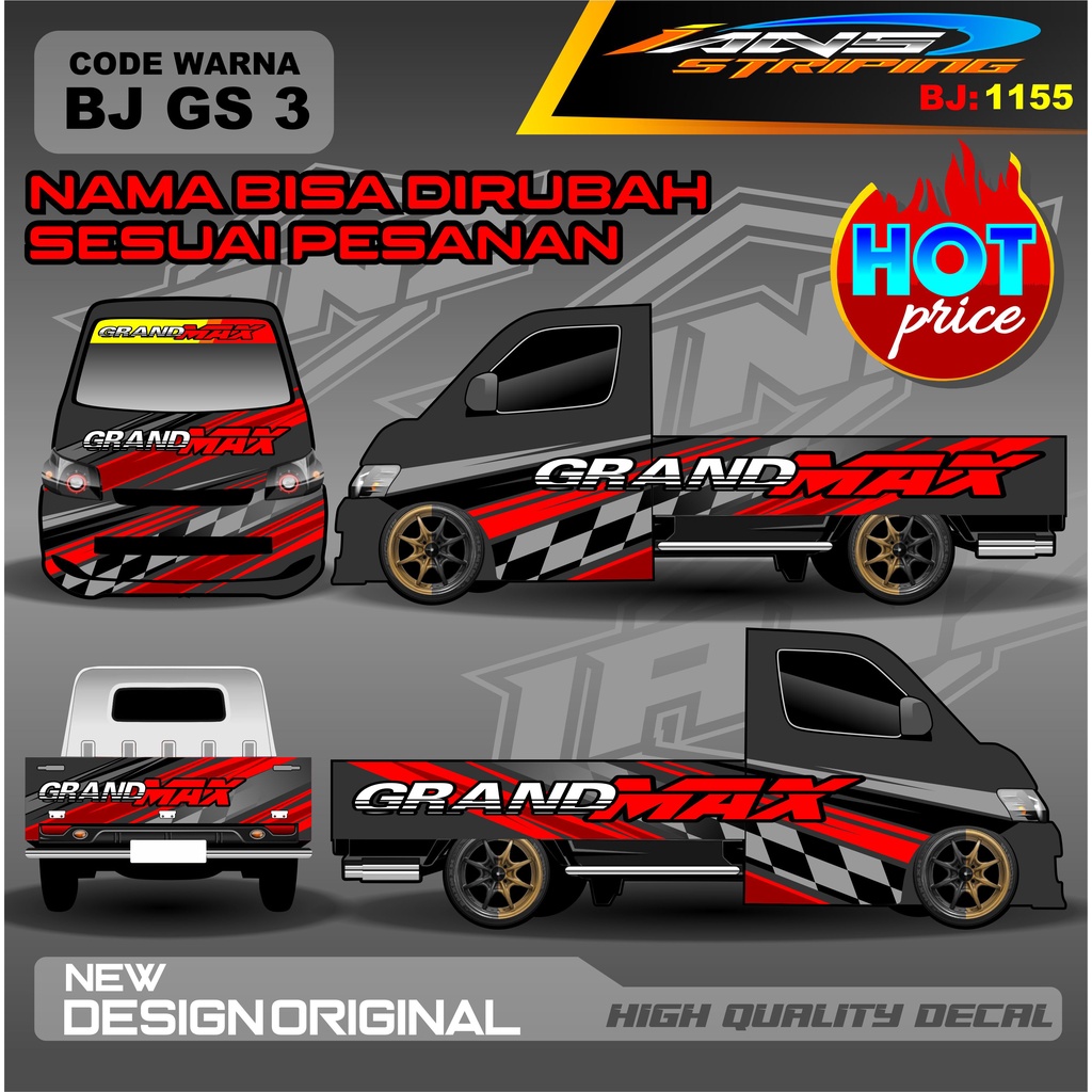 STICKER DECAL FULL BODY GRANMAX PICK UP CARRY L300 / VARIASI STIKER FULL BODY PICK UP / STIKER GRANMAX / STIKER FULL BODY