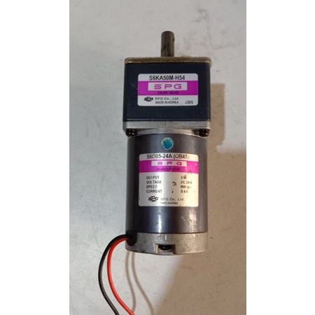 Dc Motor agearbok SPG 24V Ratio 1 : 50