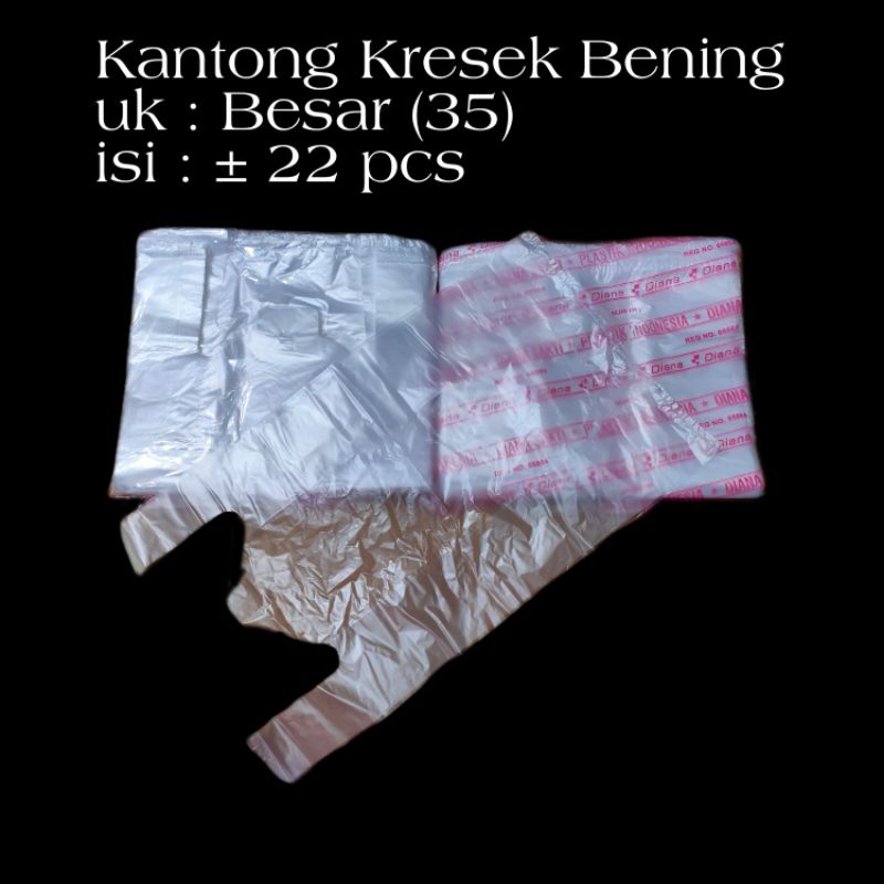 kantong kresek bening besar uk 35 kantong plastik bening