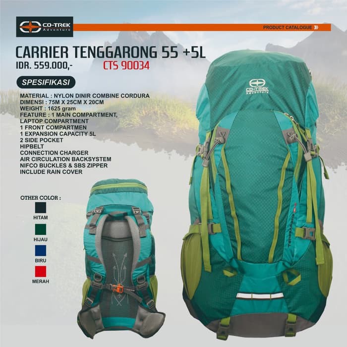 TAS CARRIER TENGGARONG 55L CO-TREK/ TAS GUNUNG CO TREK