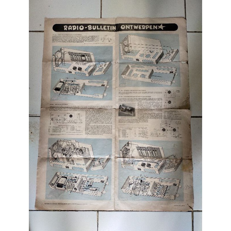 Bulletin Radio Tabung Antik Djaman Belanda