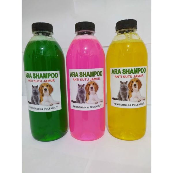 SHAMPO 500ML DAN SIKAT KARET KUCING DAN ANJING