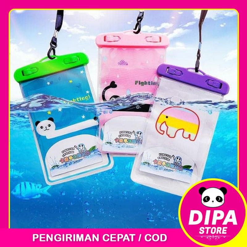 Sarung HP Anti Air / Pouch Pelindung HP Waterproof / Tempat Handphone Karakter / TV-108