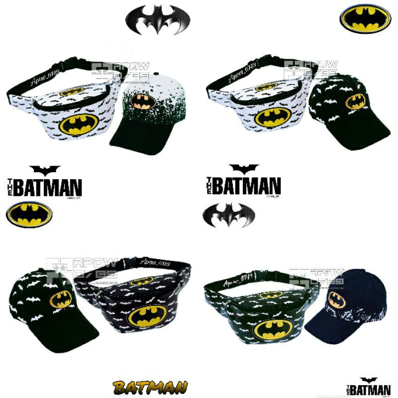 Original Batman tas SLempang anak usia 2-10tahun Waistbag anak laki-laki