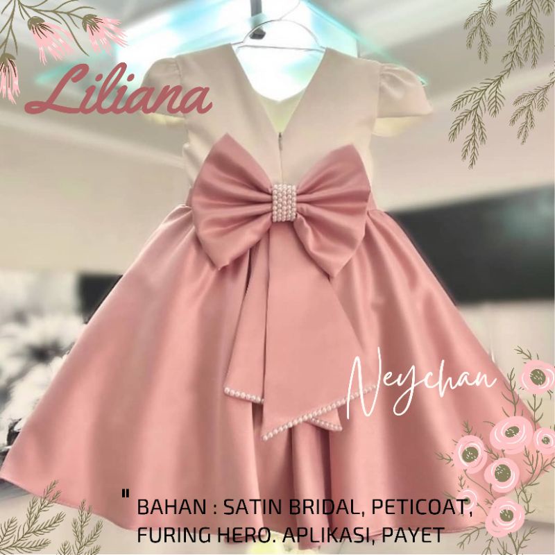 liliana dress bayi neychan gaun pesta ulang tahun