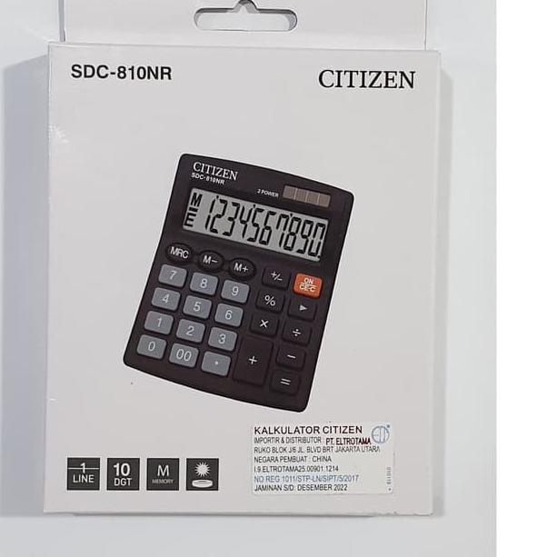 

Big Sale Kalkulator Citizen SDC 810 Original 10 Digit 爱