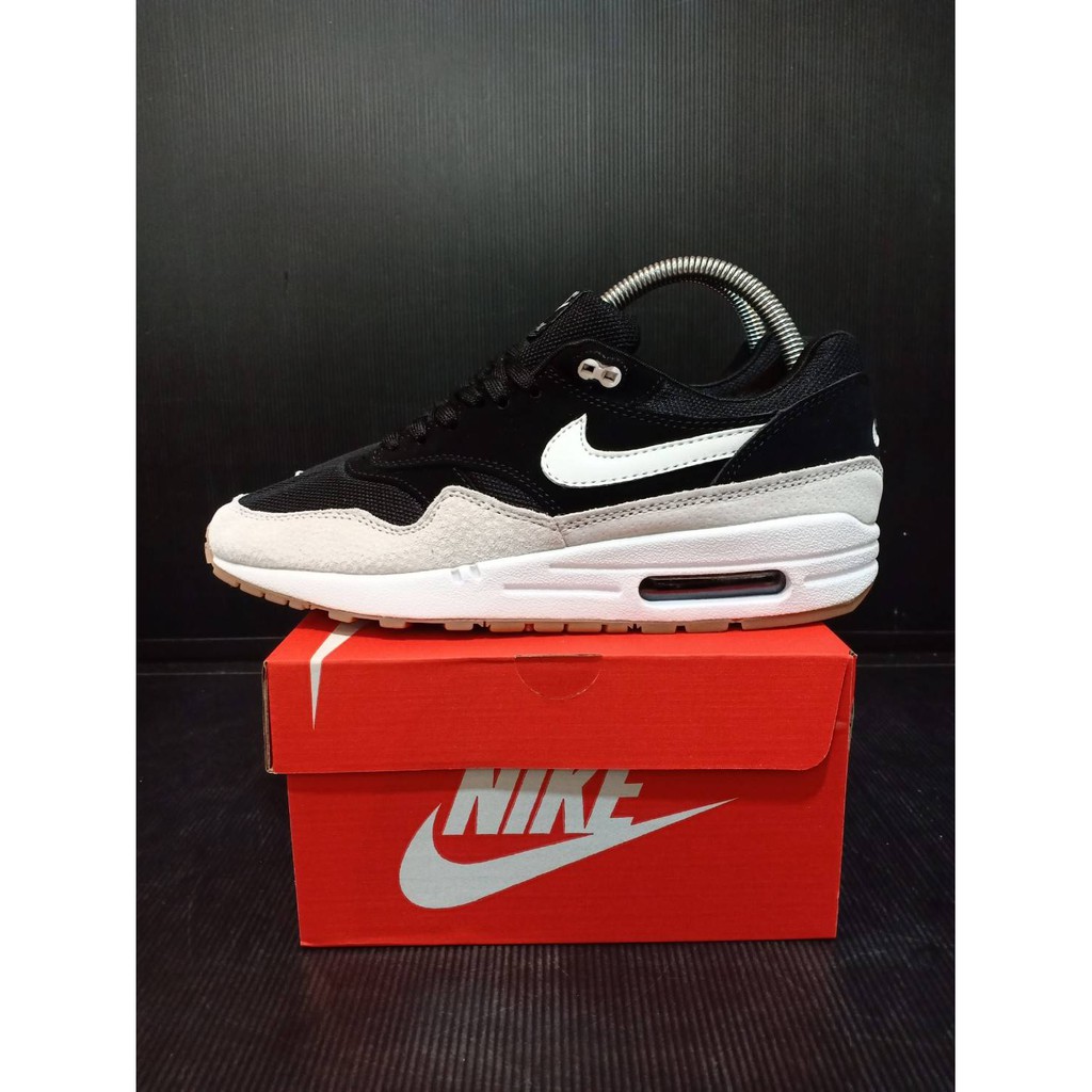 Sepatu Sport Pria Nike Air Max 1 Ultra Moire Black White Premium Import Terbaru Made In Vietnam