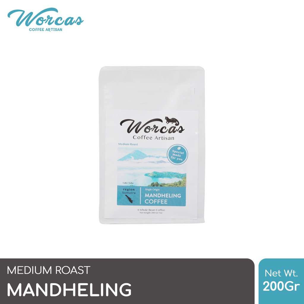 

WORCAS Kopi Arabika Mandheling 200 Gram - Medium Roast